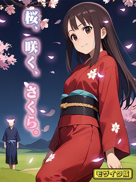 桜、咲く、さくら。 モザイク版